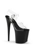 Pleaser Flamingo fekete extra magas platform szandál. 37-es