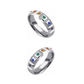 Köves acél péniszgyűrű. Átmérő:50mm