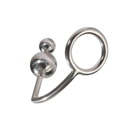 Fém péniszgyűrű dupla anál golyóval gyűrű:50mm