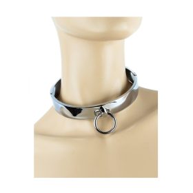 Acél nyakörv karikával. Belső átmérő:12cm