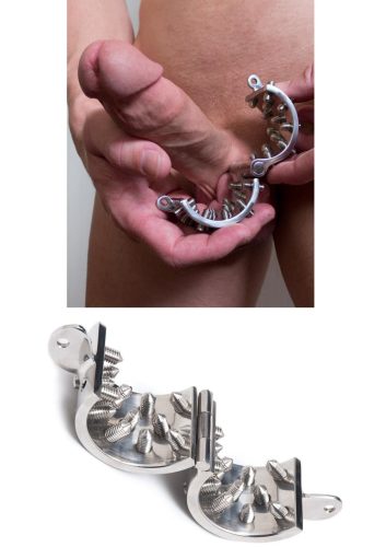 Vas szűz here vagy péniszgyűrű.