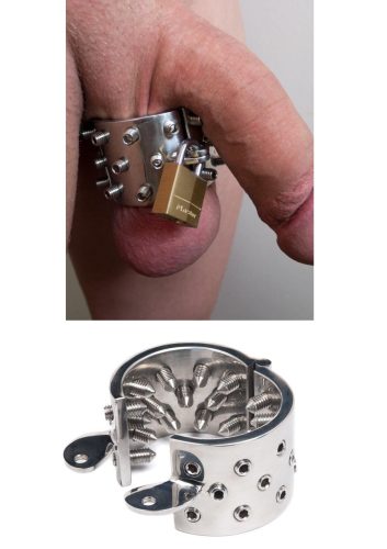 Vas szűz here vagy péniszgyűrű.