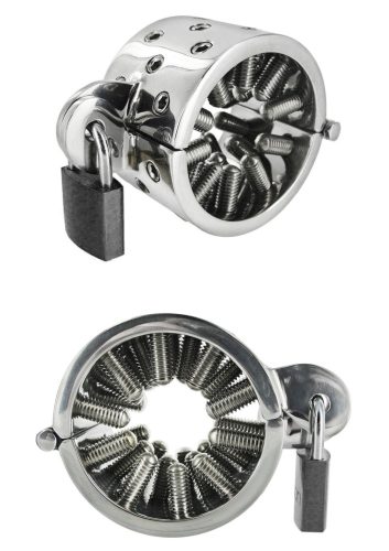 Vas szűz here vagy péniszgyűrű.