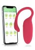 Flamingo okos, akkus vibrációs tojás Sötét piros