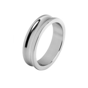 Acél homorú péniszgyűrű. füst szín-40mm átmérő