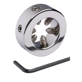 Acél makkgyűrű csavarokkal. Belső átmérő:28mm.