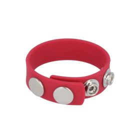 Piros szilikon herepánt.