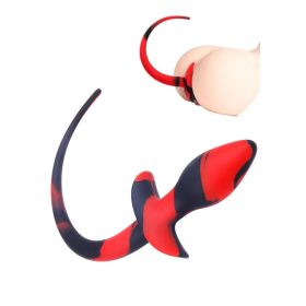 Wilson szilikon anál farkinca. Piros/Fekete