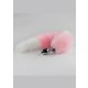 Fox plug -pink,fehér.