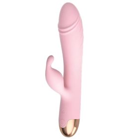 Pink rotáló szilikon vibri,akkus.
