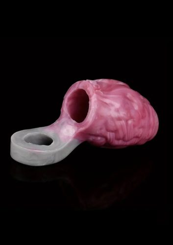 Nagy gömbőc herepántos szilikon péniszgyűrű.