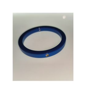 Alumínium köves kék péniszgyűrű. Átmérő:45mm