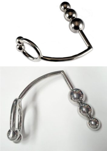 Fém péniszgyűrű 3anál golyóval.