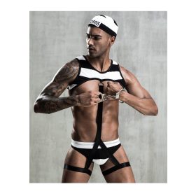 Prisoner férfi jelmez-4részes. Méret:M/L