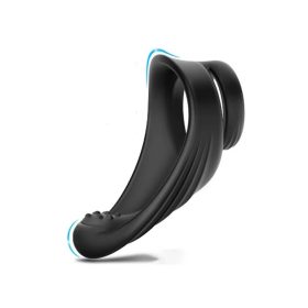 Conan fekete szilikon péniszgyűrű-gát izgatós.