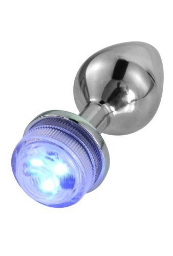 Led,világító anal plug távirányítóval -Small.