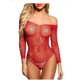 Arnika strasszos piros body.