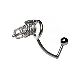 Erényöv heregyűrűvel és anál kampóval.