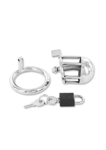 Chastity with Urethral Plug.