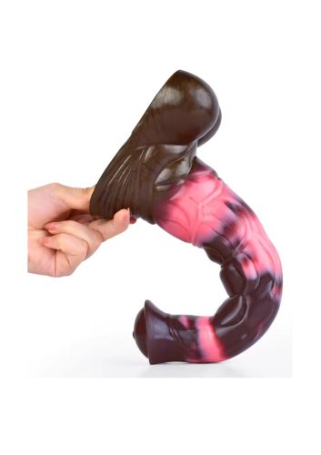 Conner foltos csődör dildó-27cm.