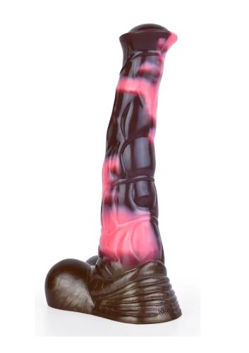 Conner foltos csődör dildó-27cm.