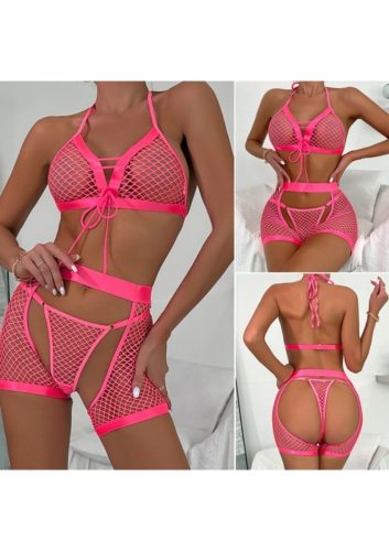 Nicola pink hálós szett Méret:M