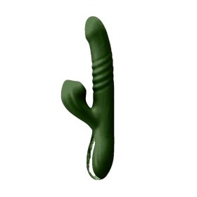 Suck thrusting vibrator,akkus. Zöld