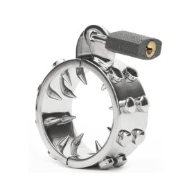 Szöges acél péniszgyűrű Nagy