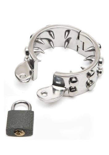 Szöges acél péniszgyűrű