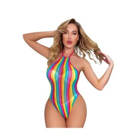 Bella szivárványos necc body Méret:S-L