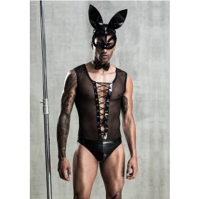 Fekete férfi nyuszi szett. Méret:M/L