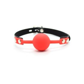 Silicone Ball Gag Lakat nélkül_Pink