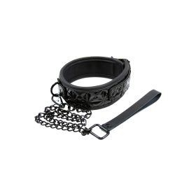 Luxury Fetish-Nyakörv pórázzal. fekete