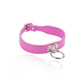 Helen vékony nyakpánt karikával. Pink