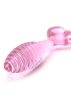 EUTIM pink üveg anal plug szívvel-12cm
