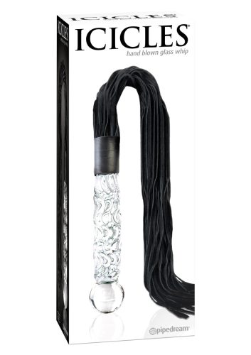 Icicles No.38. Üveg-bőr korbács  Műbőr