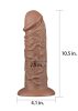 Német Juhász dildó spriccelős,vibris 17cm.