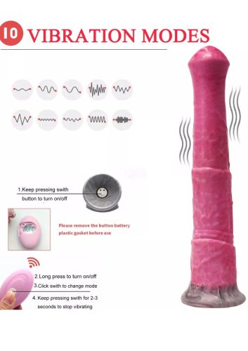 Paripa, vibro pink dong-29cm.