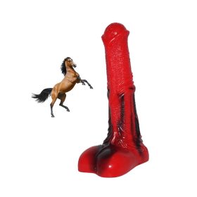 Paripa dildo red-black -24cm.
