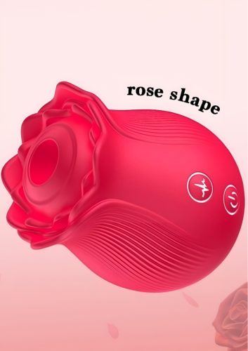 The Rose 2- akkus, léghullámos rózsa csikló vibrátor
