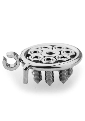 Férfi erényöv állítható tüskékkel Heregyűrű:50mm